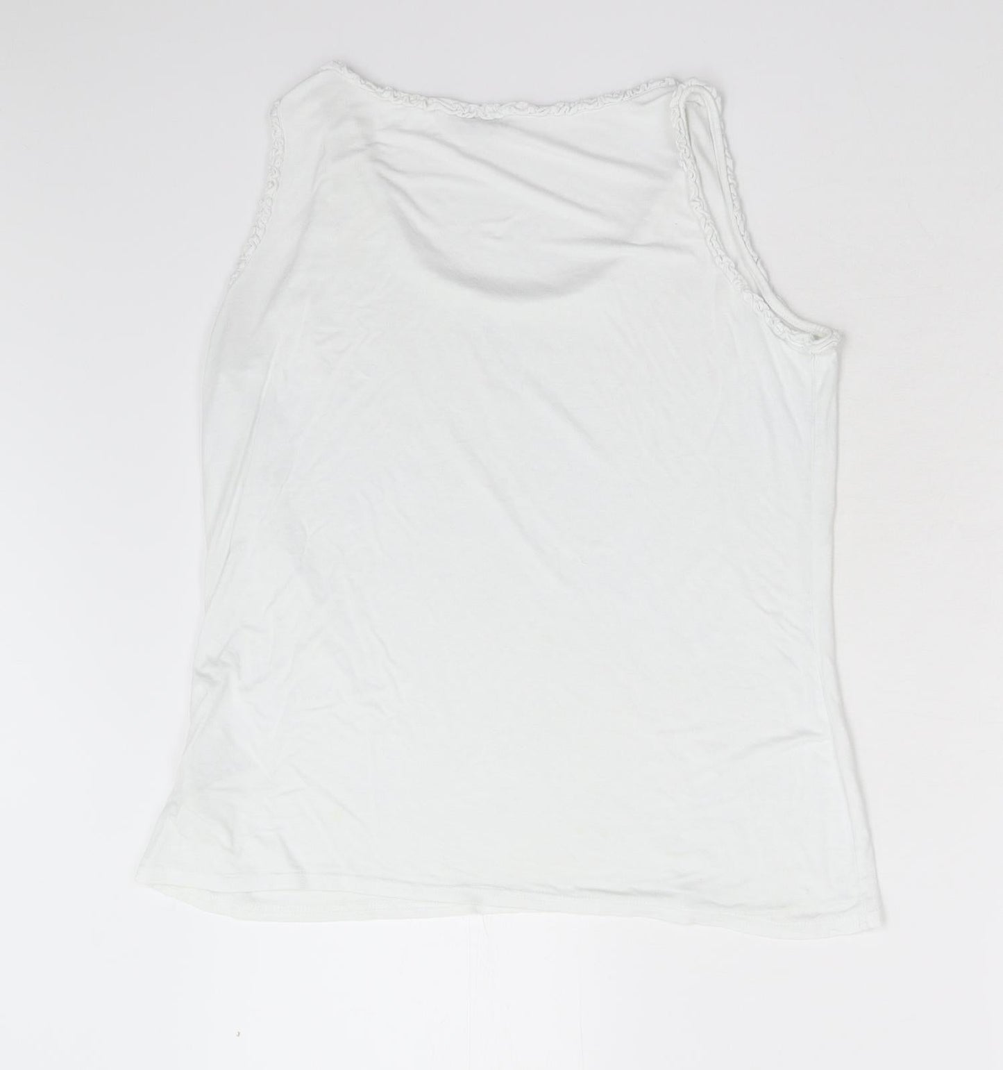 CMD Womens White   Basic Tank Size L