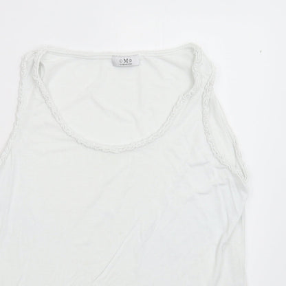 CMD Womens White   Basic Tank Size L