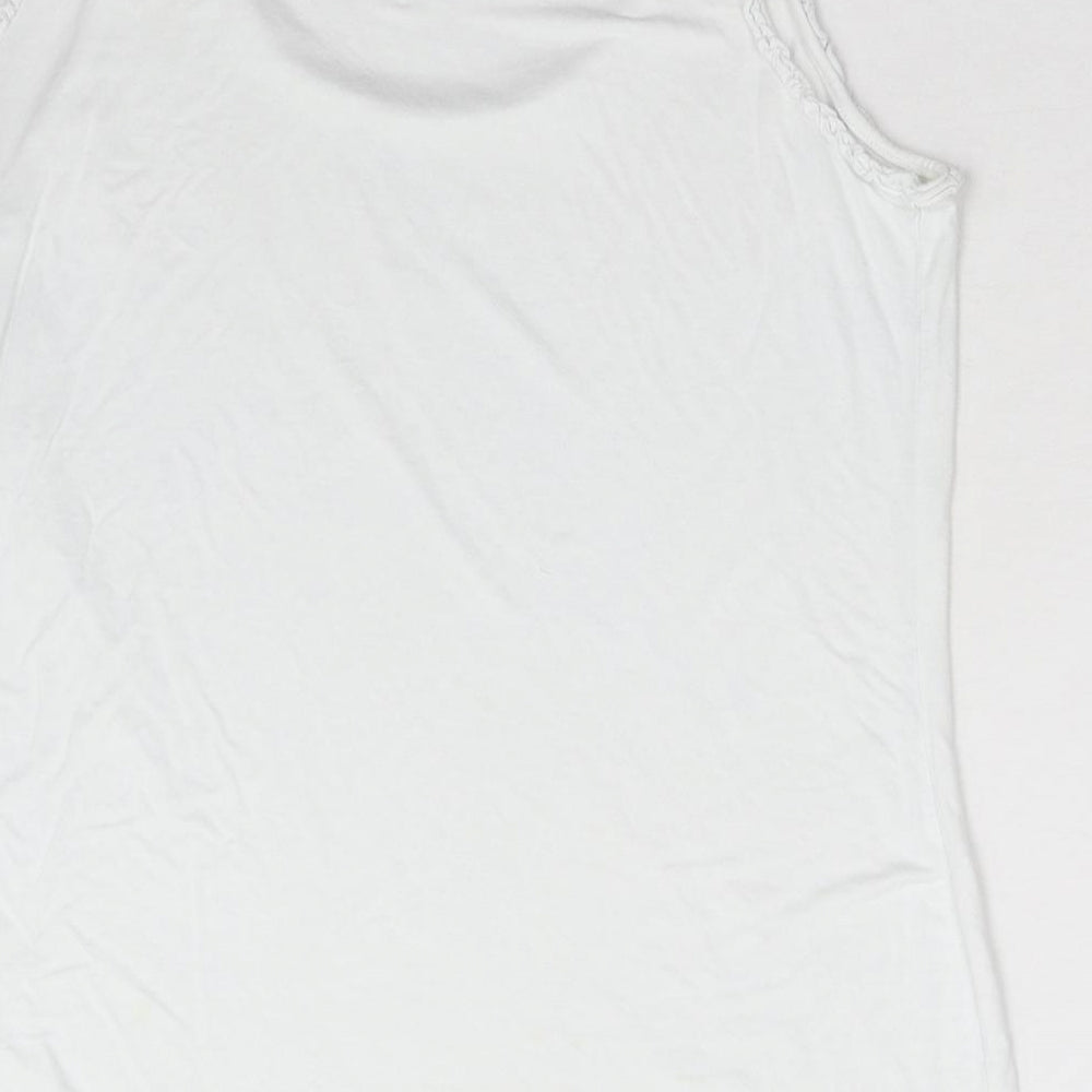 CMD Womens White   Basic Tank Size L