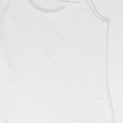 CMD Womens White   Basic Tank Size L