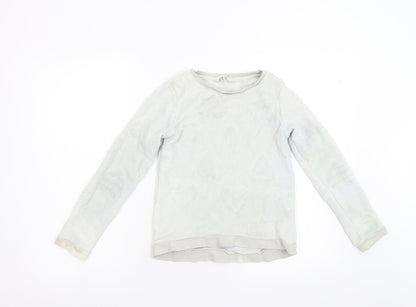 H&M Girls Grey   Pullover Jumper Size 8-9 Years