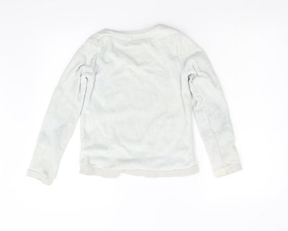H&M Girls Grey   Pullover Jumper Size 8-9 Years