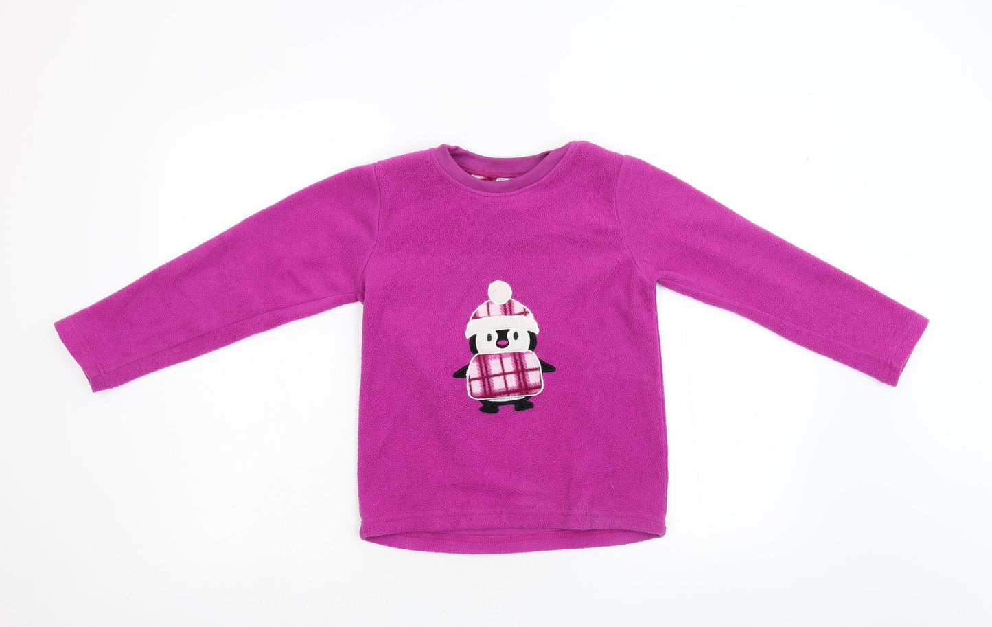 Sweet Dreams Girls Pink Solid Fleece Top Pyjama Top Size 7-8 Years