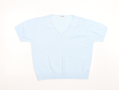 Womens UK Size 18 Berkertex Blue Pullover Jumper