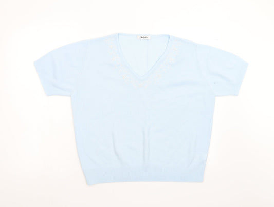 Womens UK Size 18 Berkertex Blue Pullover Jumper