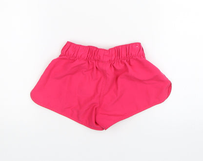 DECATHLON Girls Pink   Sweat Shorts Size 6 Years