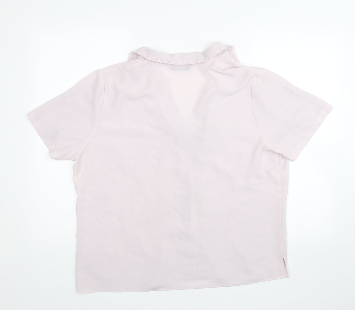Womens UK Size 18 BM Collection Purple Basic Button-Up