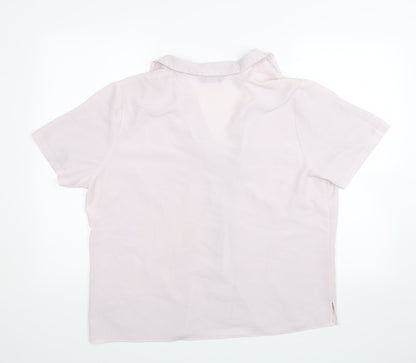 Womens UK Size 18 BM Collection Purple Basic Button-Up