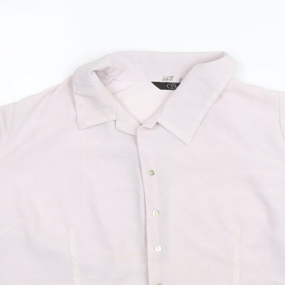 Womens UK Size 18 BM Collection Purple Basic Button-Up