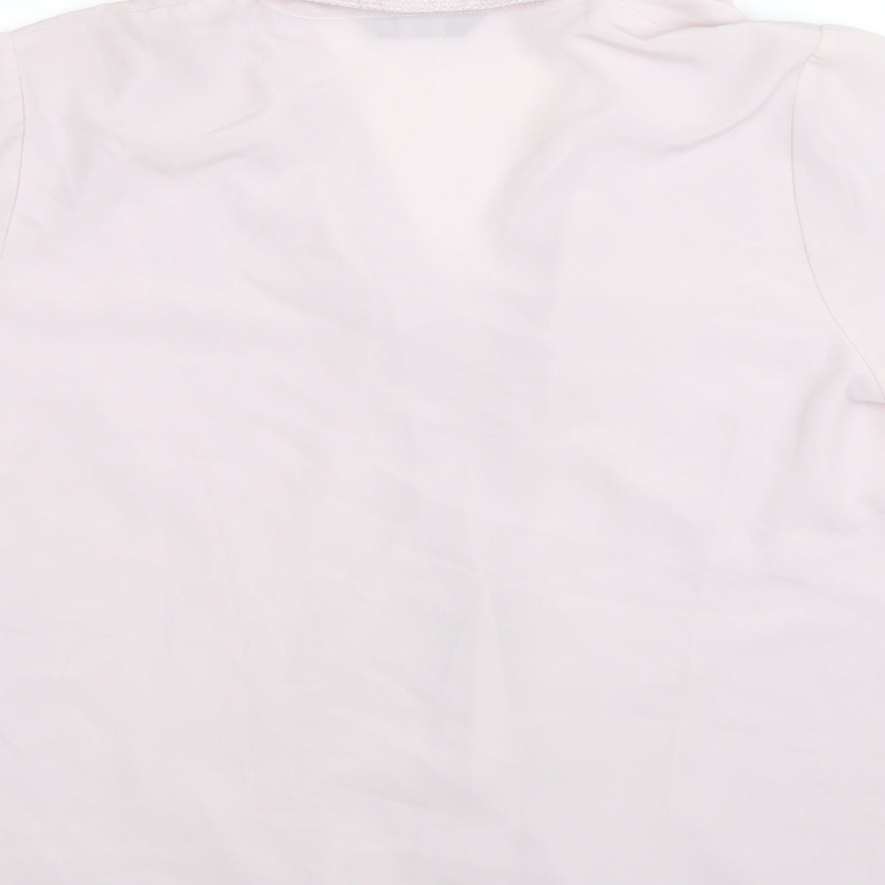 Womens UK Size 18 BM Collection Purple Basic Button-Up