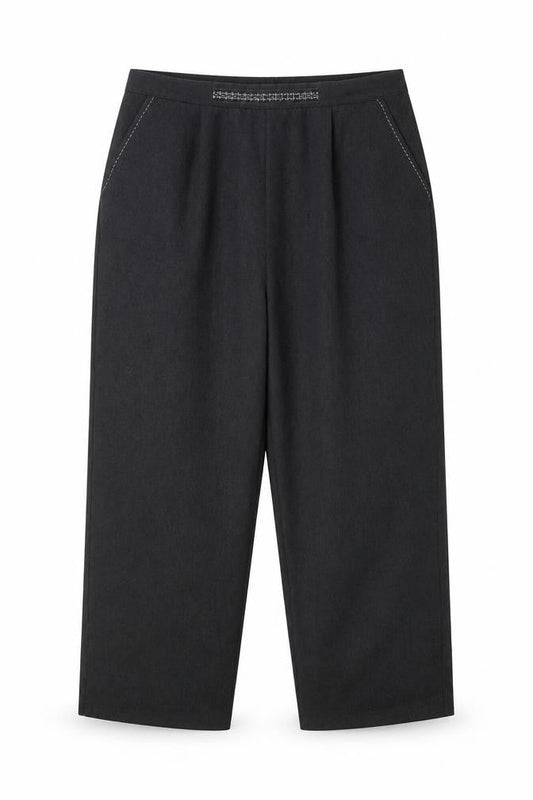 Womens UK Size 16 BM Collection Regular Fit Chino Grey Trousers