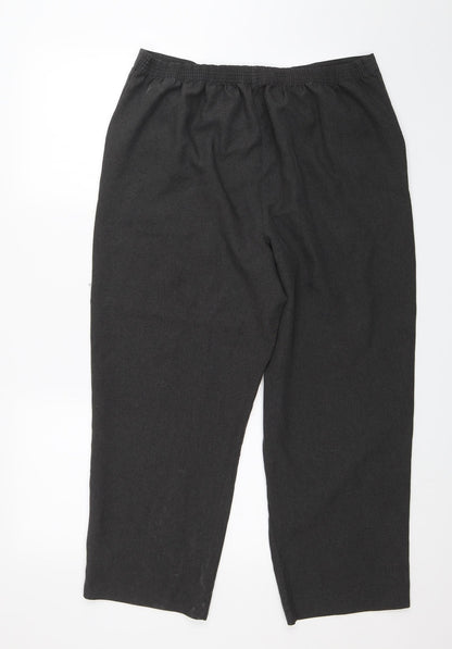 BM Collection Womens Grey   Chino Trousers Size 16 L24 in