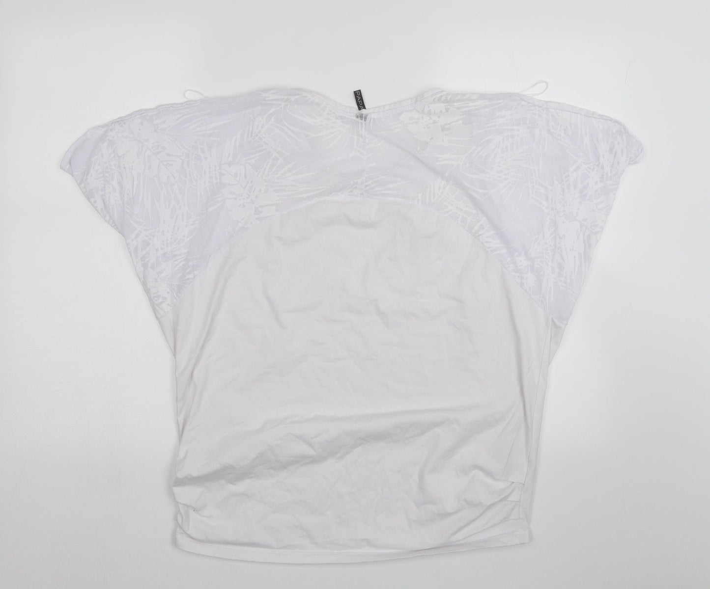 Papaya Womens White   Basic Blouse Size M