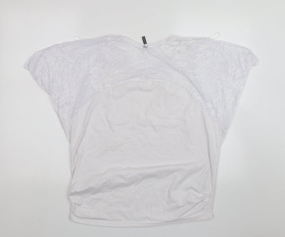 Papaya Womens White   Basic Blouse Size M