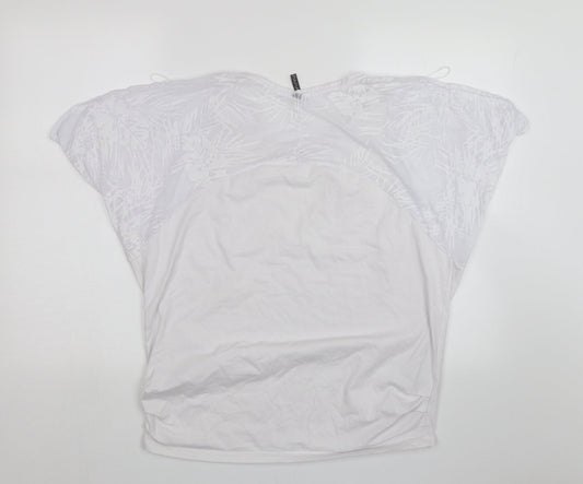 Papaya Womens White   Basic Blouse Size M