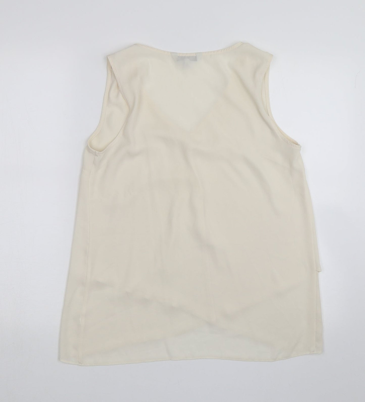 Womens UK Size 10 NEXT Ivory Basic Blouse