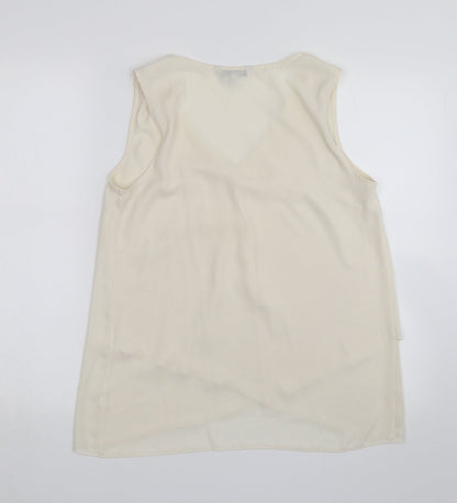 Womens UK Size 10 NEXT Ivory Basic Blouse