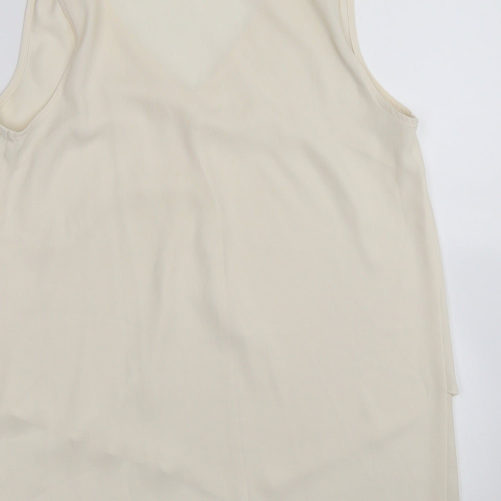 Womens UK Size 10 NEXT Ivory Basic Blouse