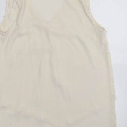 Womens UK Size 10 NEXT Ivory Basic Blouse
