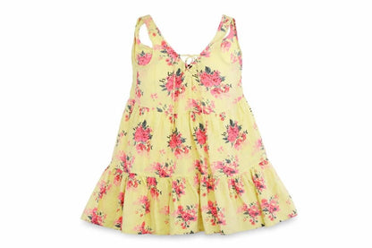 Atmosphere Womens Yellow Floral  Shift  Size 4