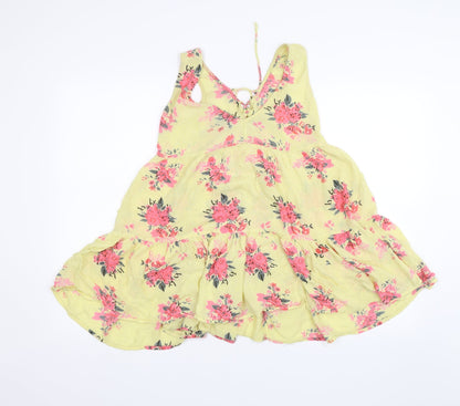 Atmosphere Womens Yellow Floral  Shift  Size 4