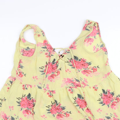 Atmosphere Womens Yellow Floral  Shift  Size 4