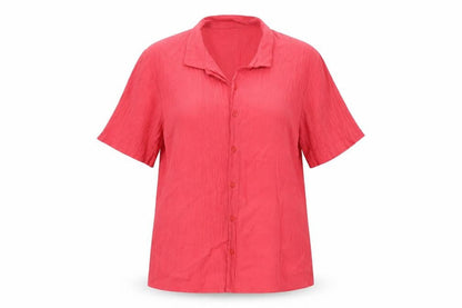 Womens UK Size 14 The Pearl Collection Pink Basic Button-Up