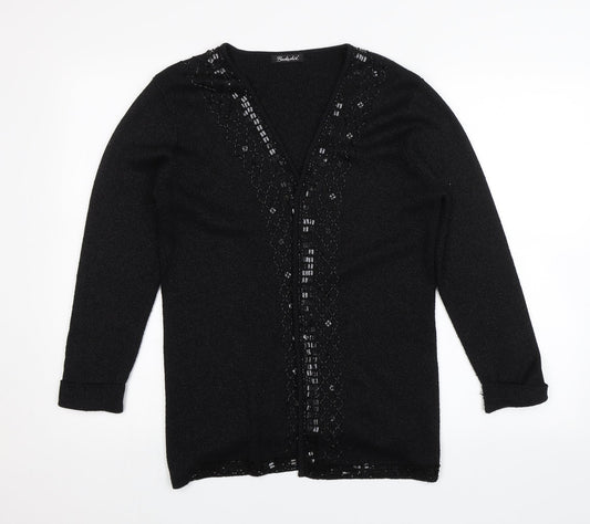 Womens UK Size 10 Berkertex Black Cardigan Jumper