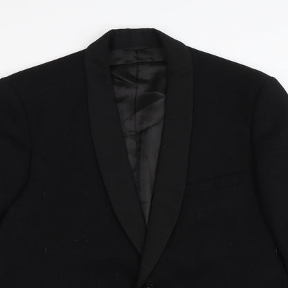 Shell Mens Black   Jacket Blazer Size 42