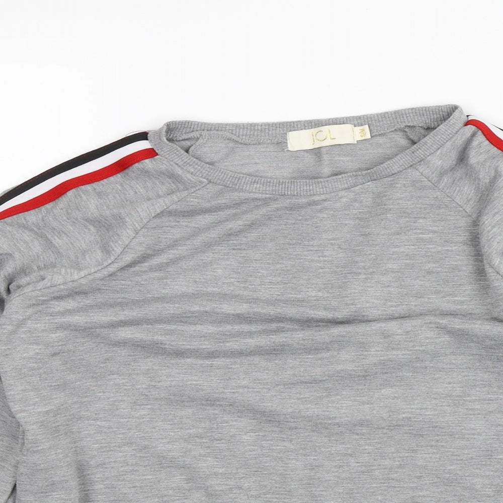Womens UK Size S JCL Grey Pullover Jumper