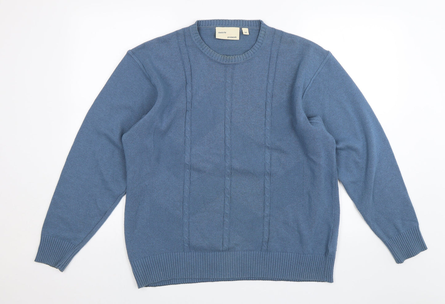 Greenwoods Mens Blue   Pullover Jumper Size M