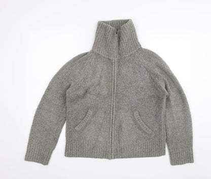 Dorothy Perkins Womens Grey   Full Zip Jumper Size 14