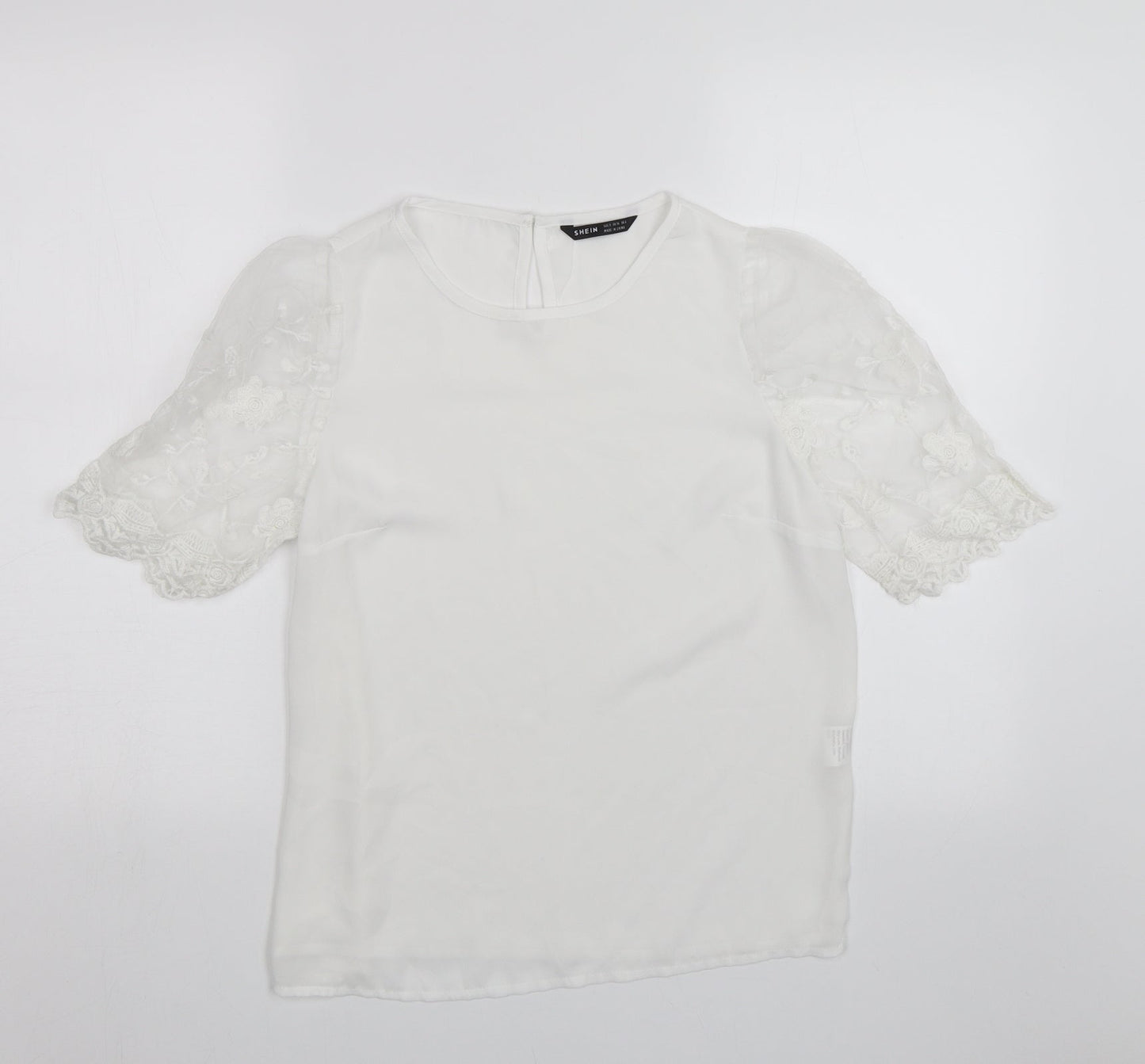 SheIn Womens White   Basic Blouse Size S