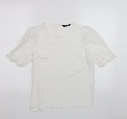 SheIn Womens White   Basic Blouse Size S