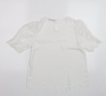 SheIn Womens White   Basic Blouse Size S