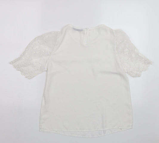 SheIn Womens White   Basic Blouse Size S