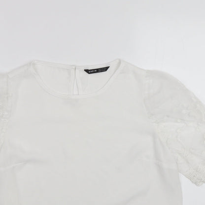 SheIn Womens White   Basic Blouse Size S