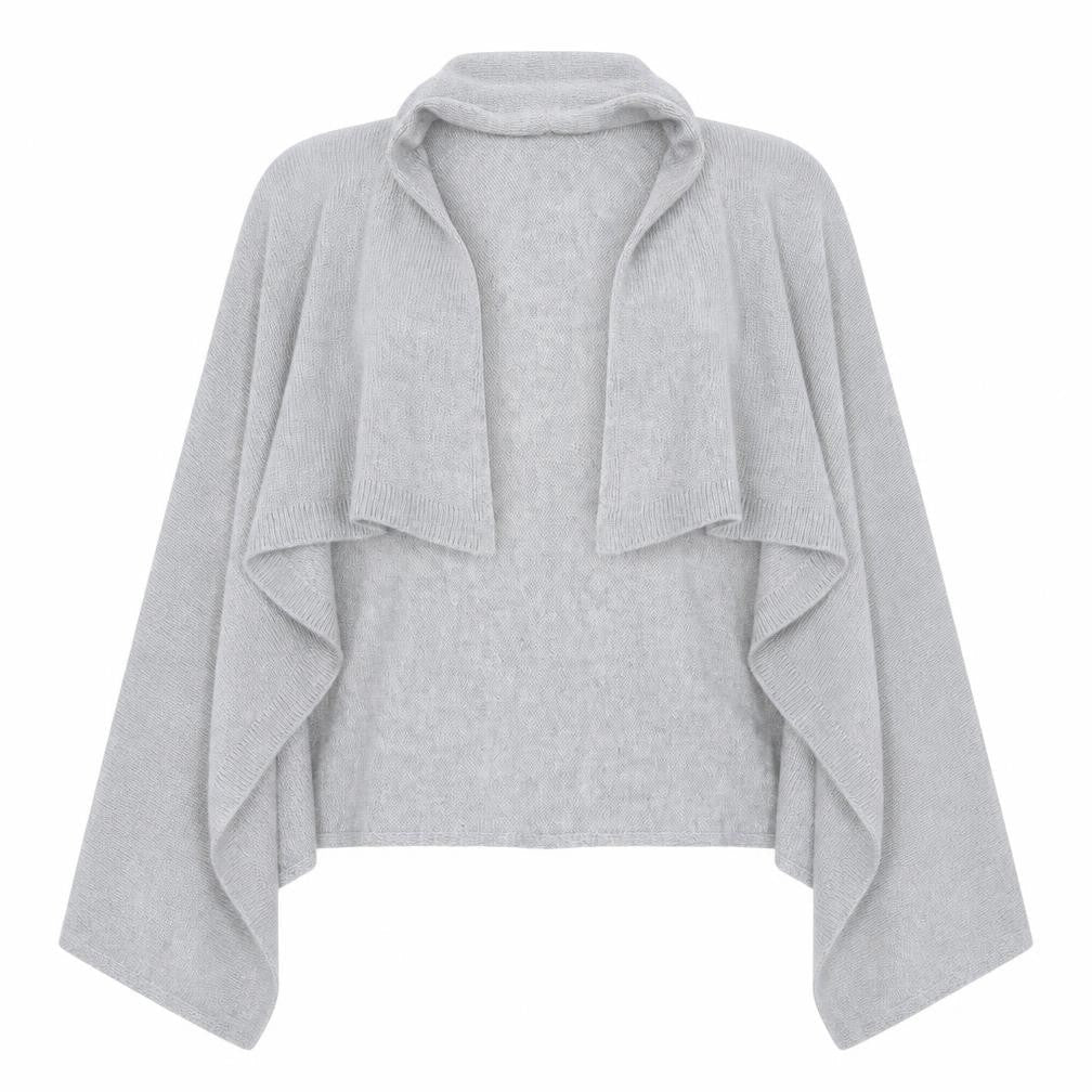 Womens UK Size 8 Internacionale Grey Cardigan Jumper