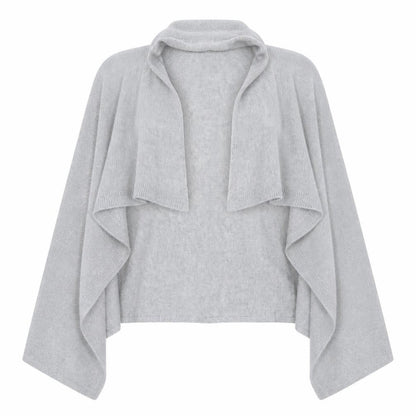 Womens UK Size 8 Internacionale Grey Cardigan Jumper