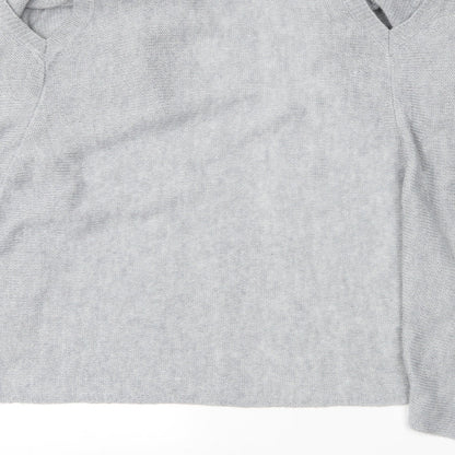 Womens UK Size 8 Internacionale Grey Cardigan Jumper