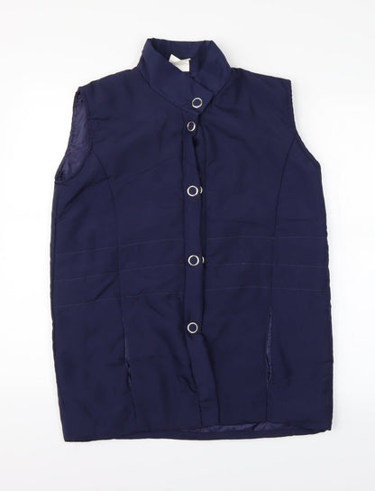 Womens UK Size 10 Anne de Lancay Blue Puffer Jacket