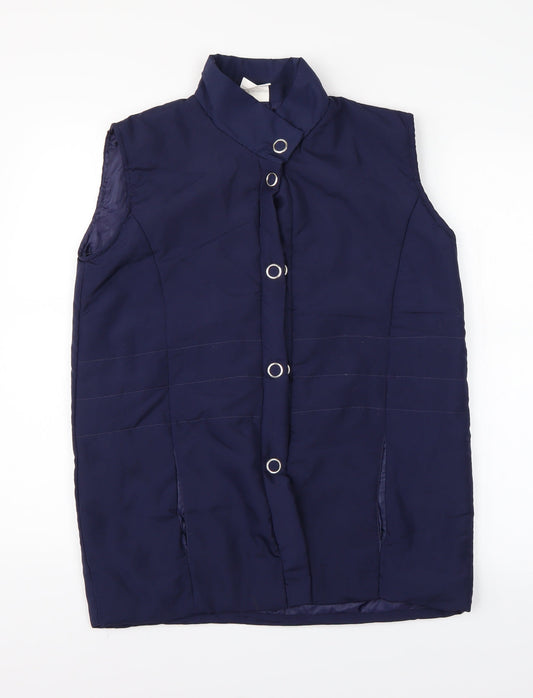 Womens UK Size 10 Anne de Lancay Blue Puffer Jacket