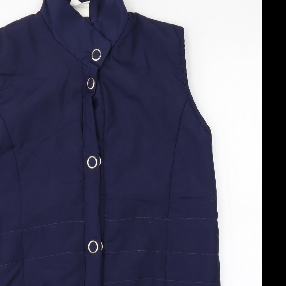 Womens UK Size 10 Anne de Lancay Blue Puffer Jacket