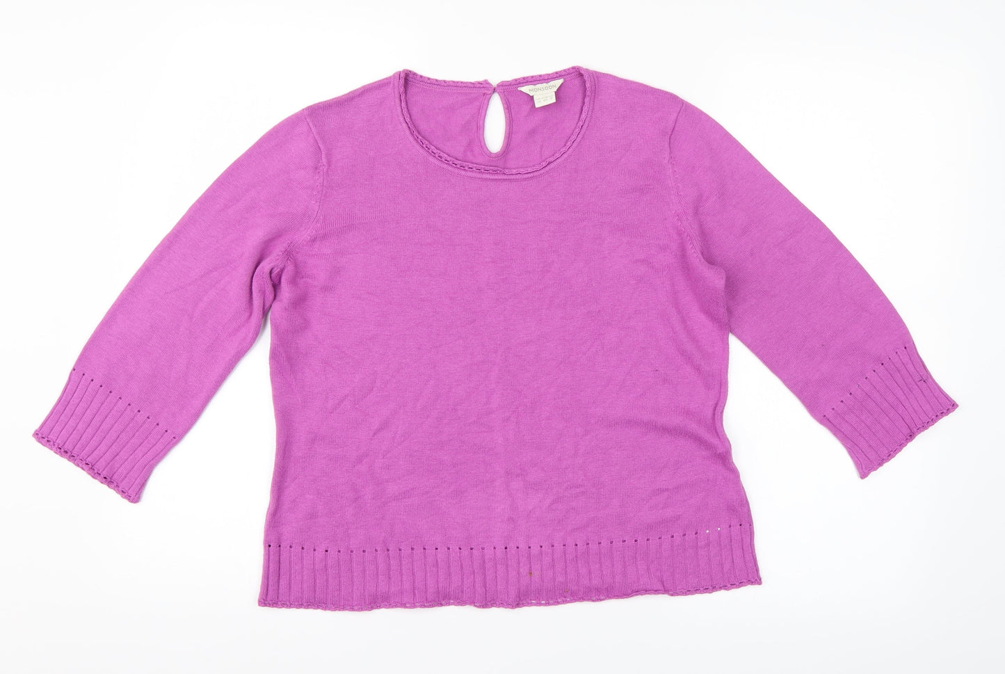 Womens UK Size 12 Monsoon Pink Pullover Jumper