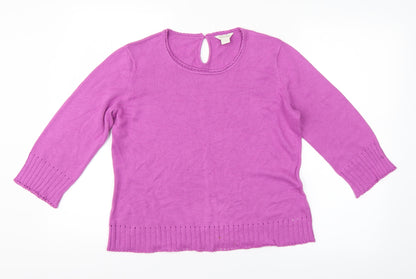 Womens UK Size 12 Monsoon Pink Pullover Jumper