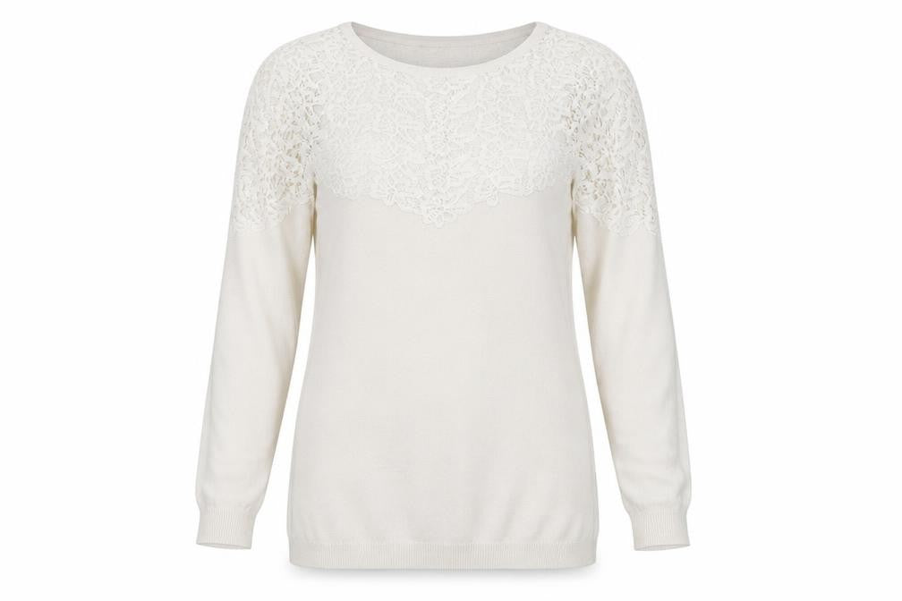 Womens UK Size 12 ASOS White Pullover Jumper