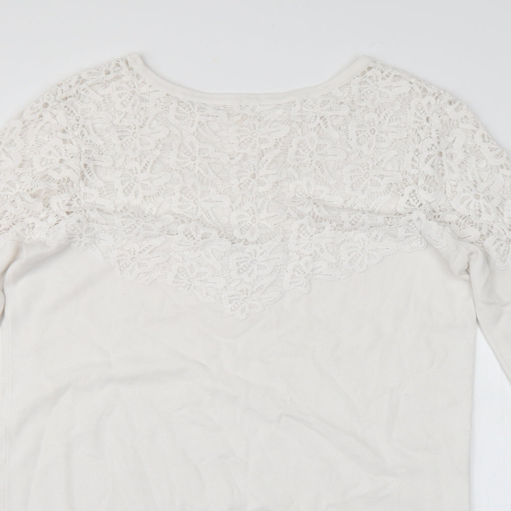 Womens UK Size 12 ASOS White Pullover Jumper