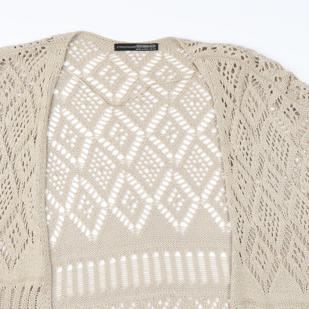 Womens UK Size 10 Atmosphere Beige Cardigan Jumper