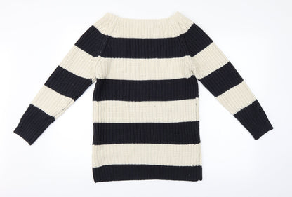 New Look Girls Multicoloured Striped  Pullover Jumper Size 12-13 Years