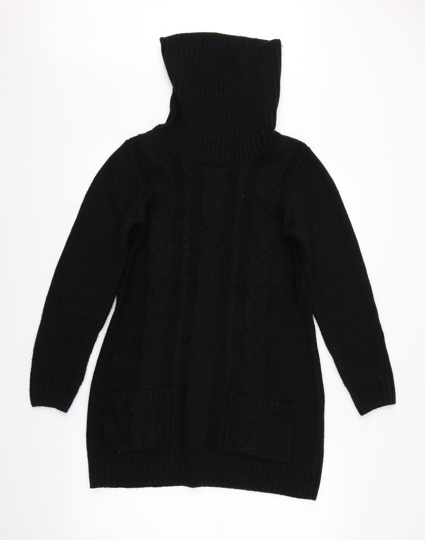 Womens UK Size  Preworn Black Pullover Jumper